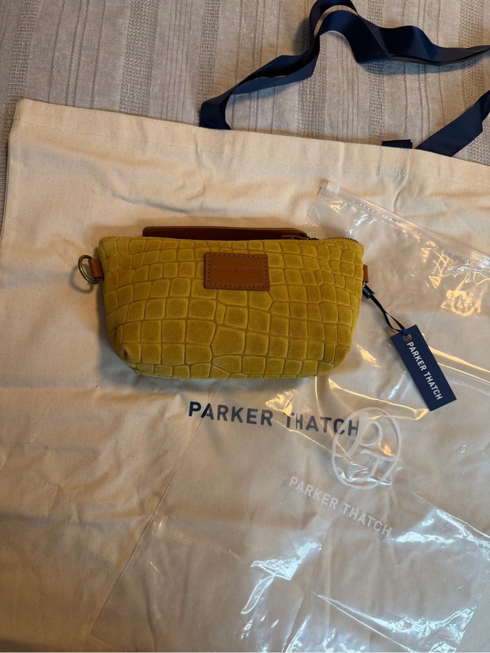 Parker Thatch: Little Buddy - Suede Saffron Croco NWT! - Picture 2 of 15